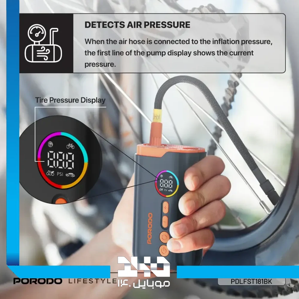 پمپ باد خودرو پرودو مدل PDLFST181BK