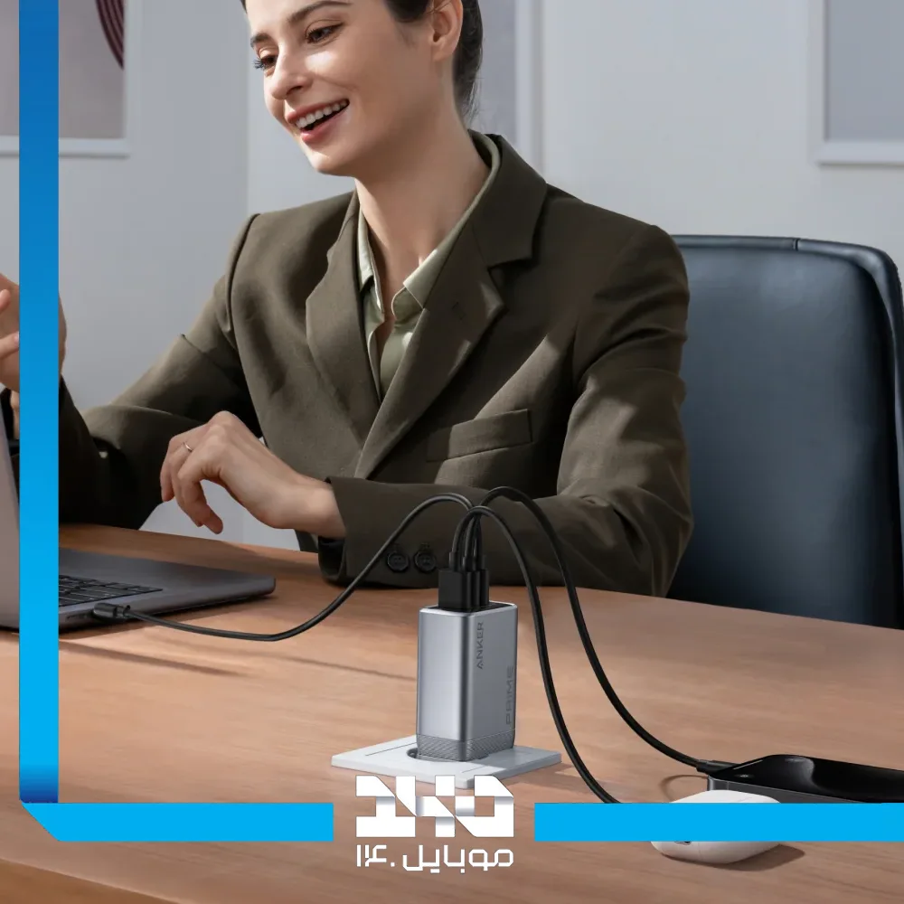 شارژر دیواری 100 وات انکر مدل Prime A2688 دو پین