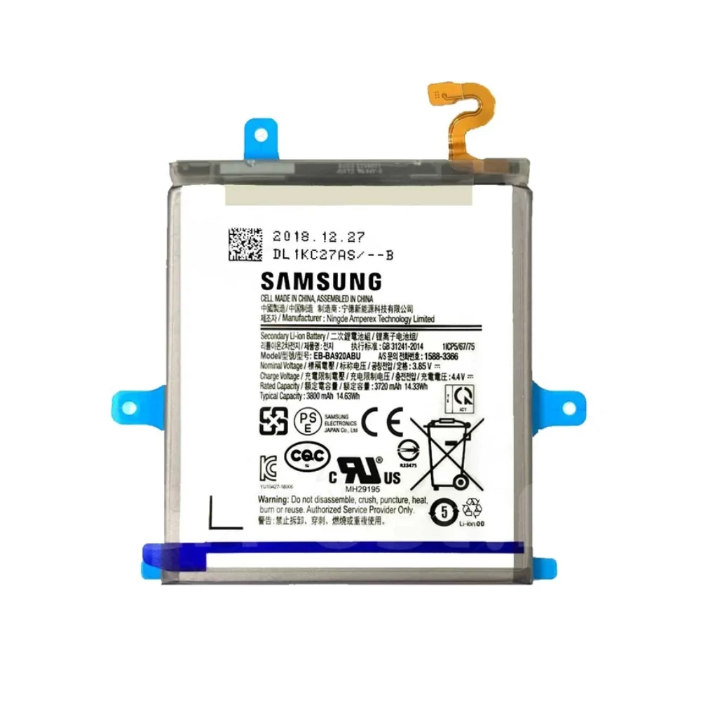 باتری گوشی سامسونگ Galaxy A9 2018 ظرفیت 3800 میلی‌آمپر مدل (EB-BA920ABU) | اصل