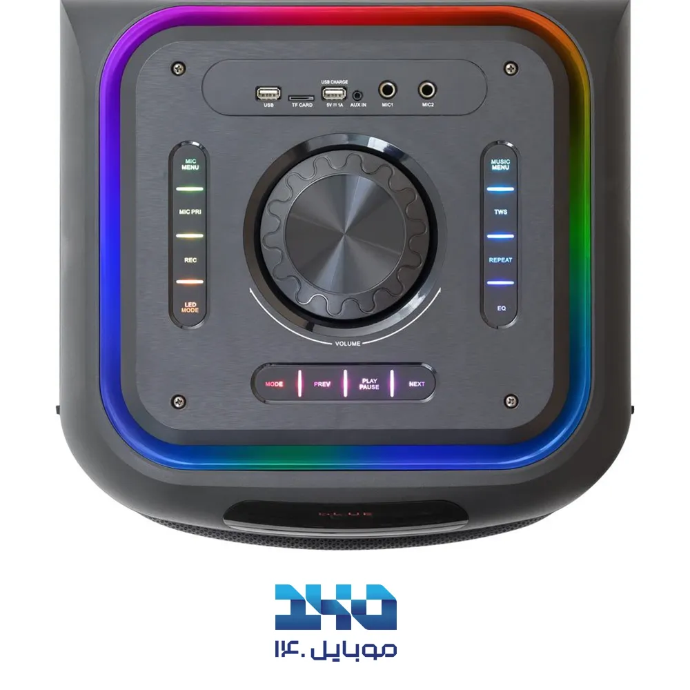 اسپیکر بلوتوثی ایستاده تسکو مدل TS 2087 با میکروفون بیسیم