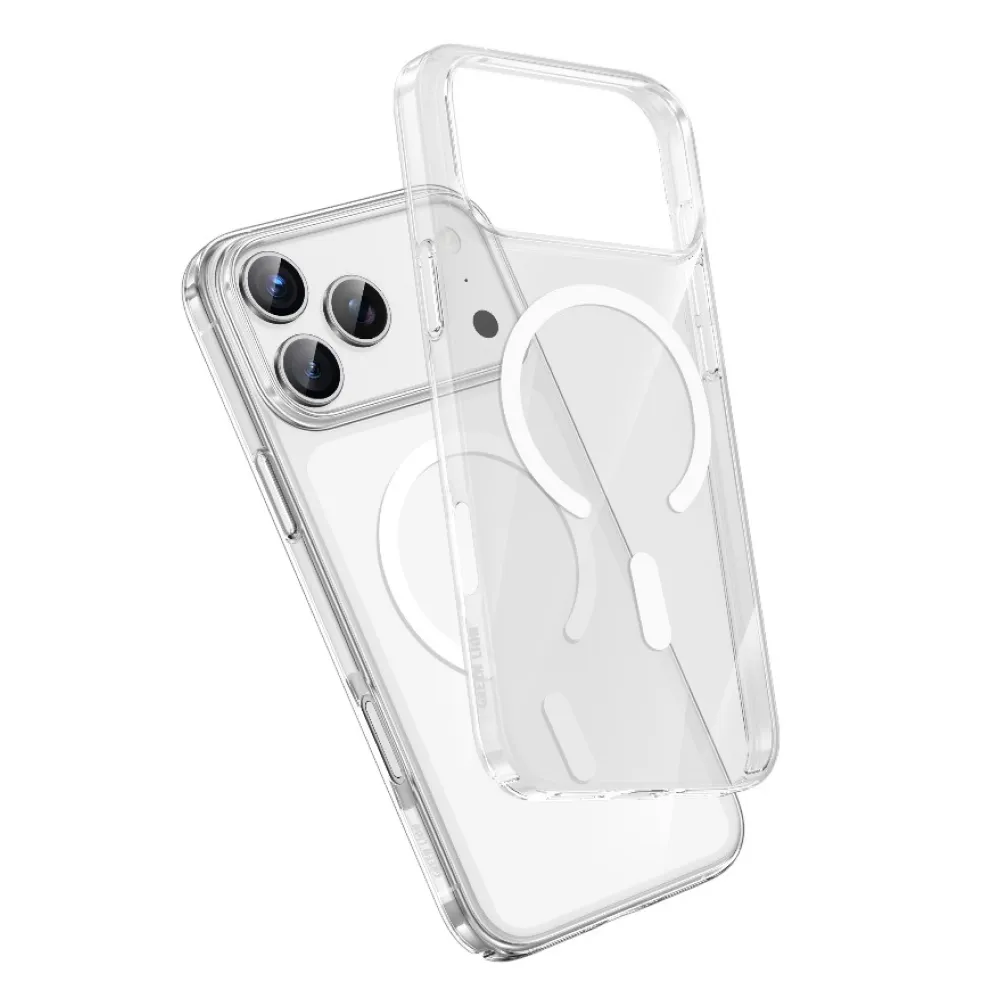 قاب گوشی آیفون 17 پرو مکس مدل Green Lion Magsafe Delgado شفاف