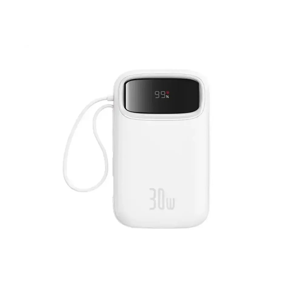 پاوربانک بیسوس 10000 mAh مدل Qpow2-30w Dual Cable