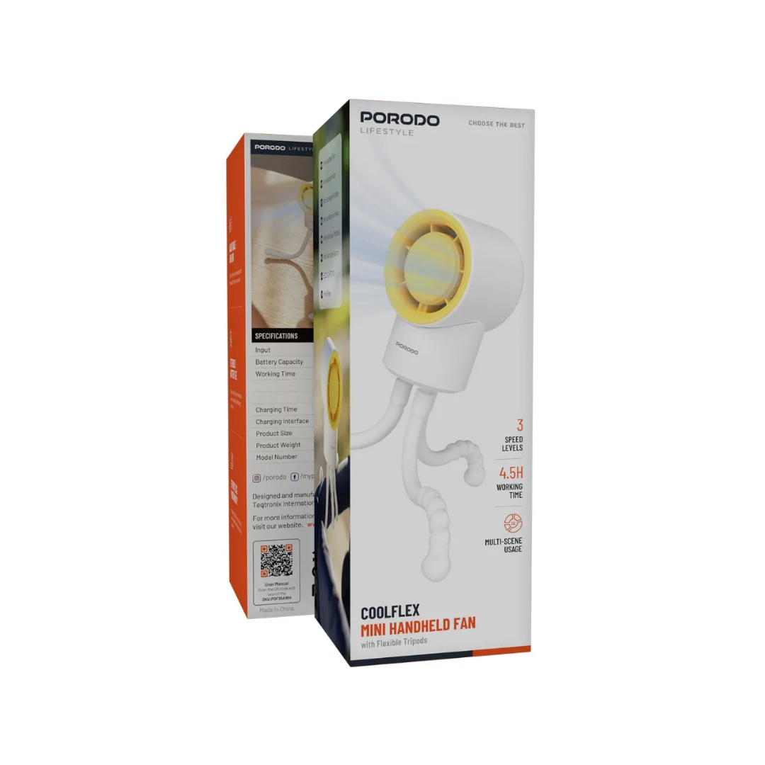 پنکه دستی و رومیزی شارژی پرودو CoolFlex Mini مدل (PDF35AWH)