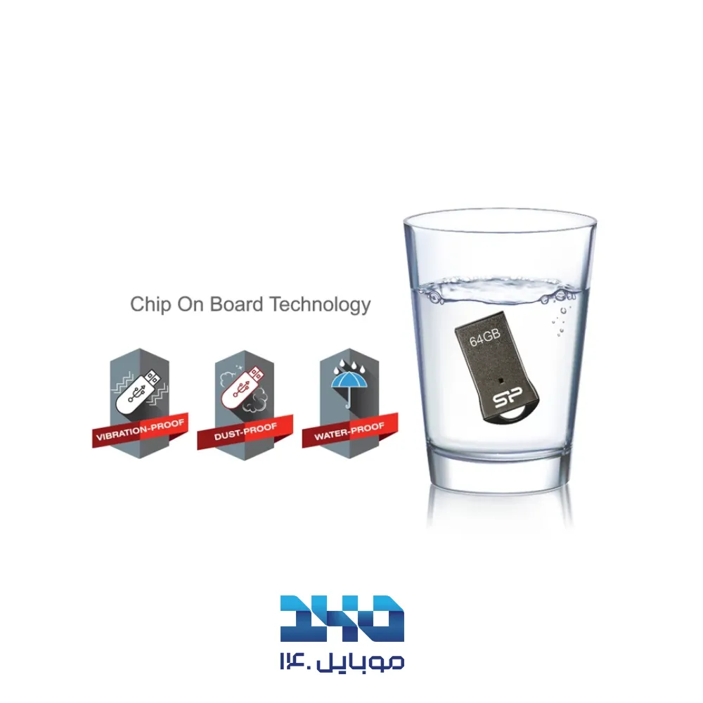 فلش مموری سیلیکون پاور مدل Touch T01 ظرفیت 64 گیگابایت