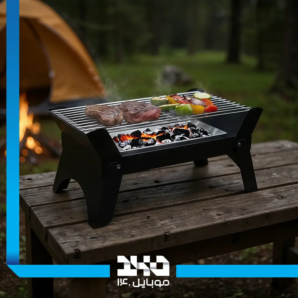 باربیکیو تاشو و کباب پز گرین لاین مدل Qudra Foldable BBQ Grill