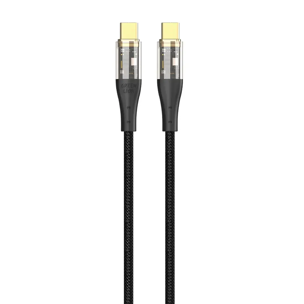 کابل تبدیل USB-C به USB-C گرین لاین مدل (Transparent)