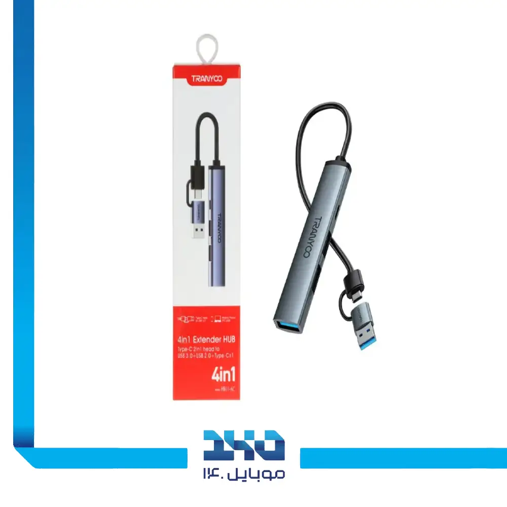هاب 4 پورت USB-A ترانیو مدل HB11-AC