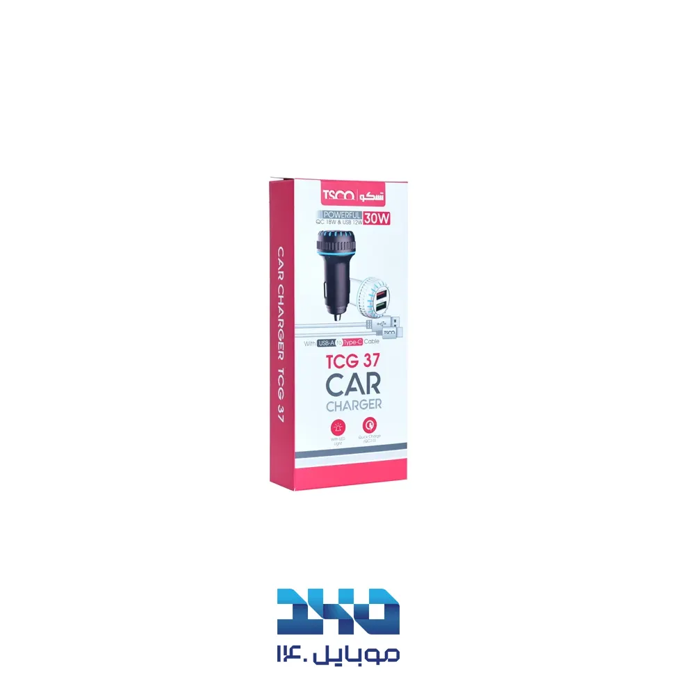 شارژر فندکی تسکو مدل TCG 37