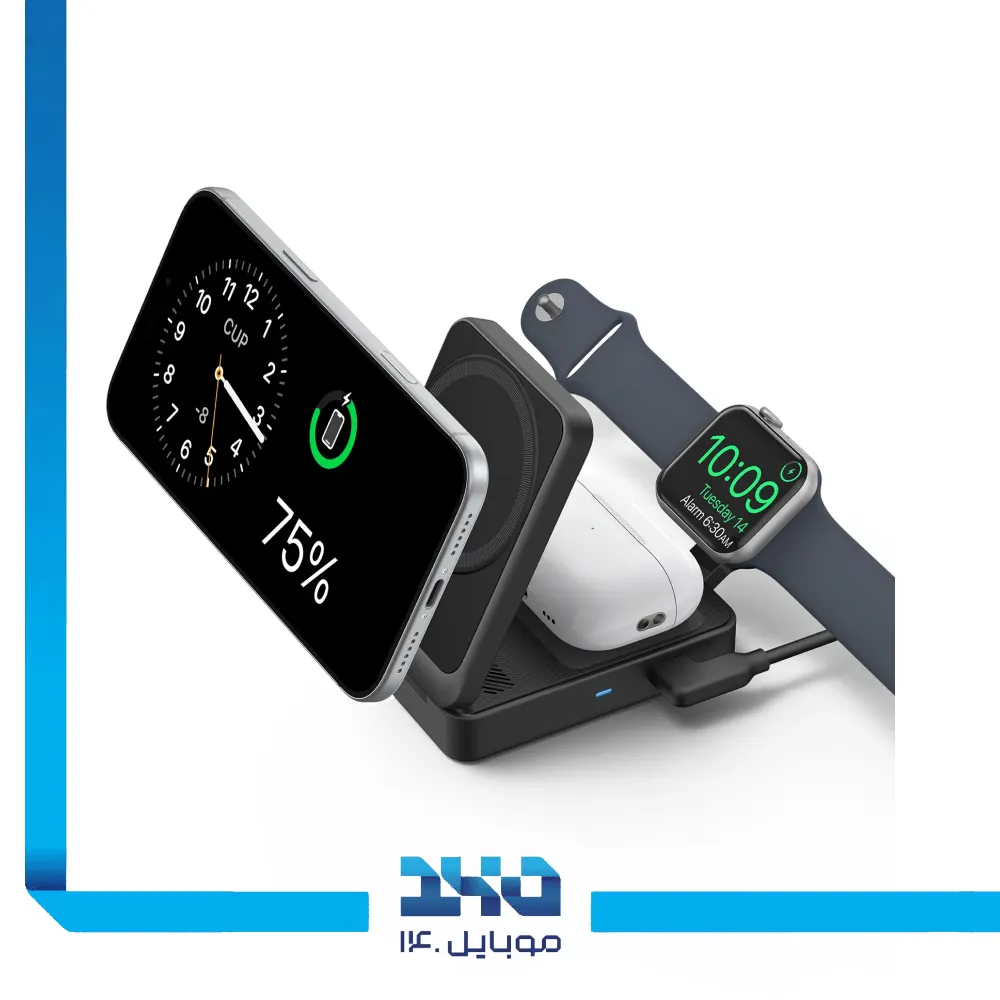 شارژر بی سیم 3 در 1 انکر مدل MagGo B2557