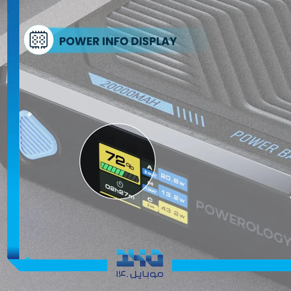 پاور بانک پاورولوژی 20000mAh مدل Ultra Mini