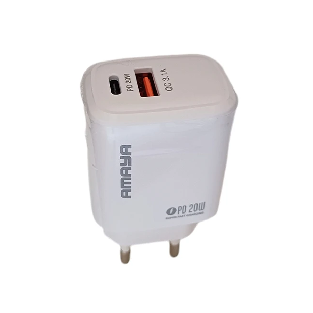 آداپتور شارژ آمایا 20 وات مدل ACW-E54d