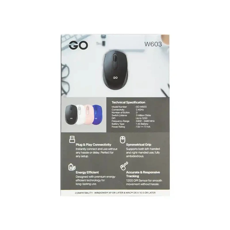 موس بیسیم فن تک مدل (GO W603) Fantech GO W603 Wireless Mouse