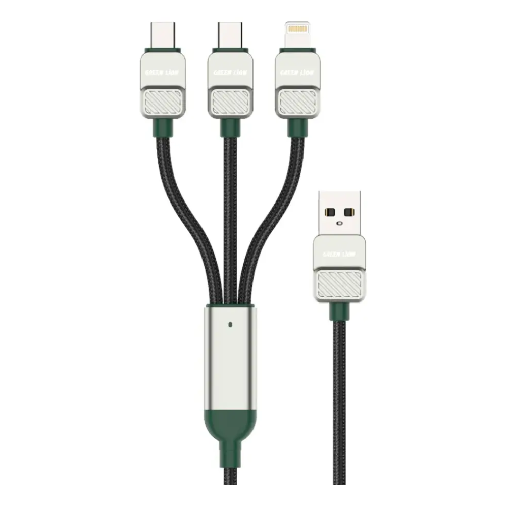 کابل 3 در 1 گرین لاین مدل Type-C to C،C،L
