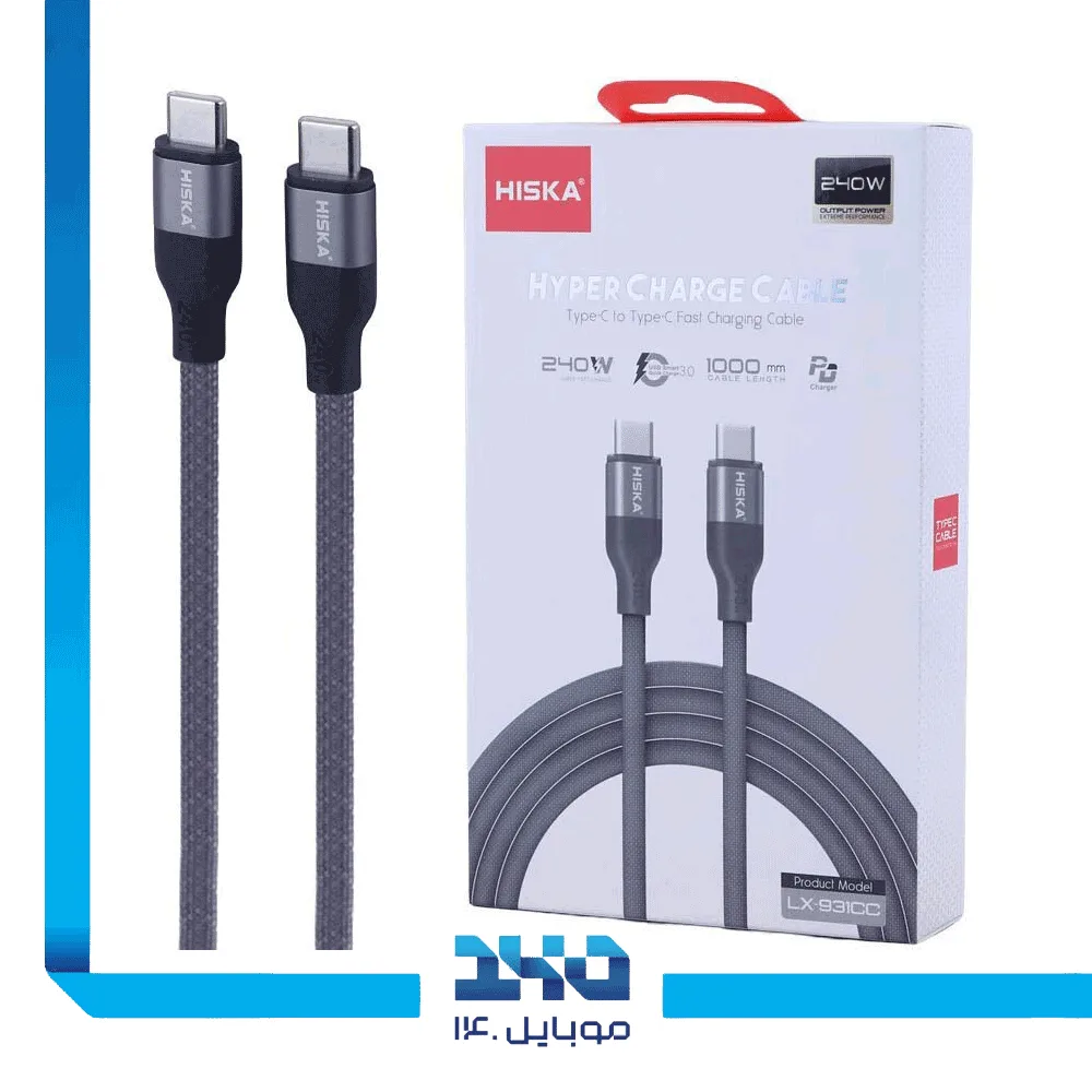 کابل شارژ دو سر تایپ سی هیسکا مدل LX-931CC