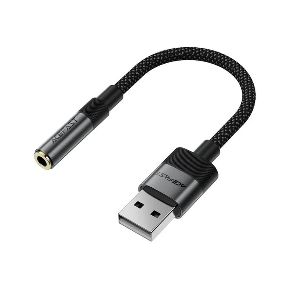 کابل تبدیل USB به پورت AUX ایس فست مدل J13 طول 15 سانتی‌متر