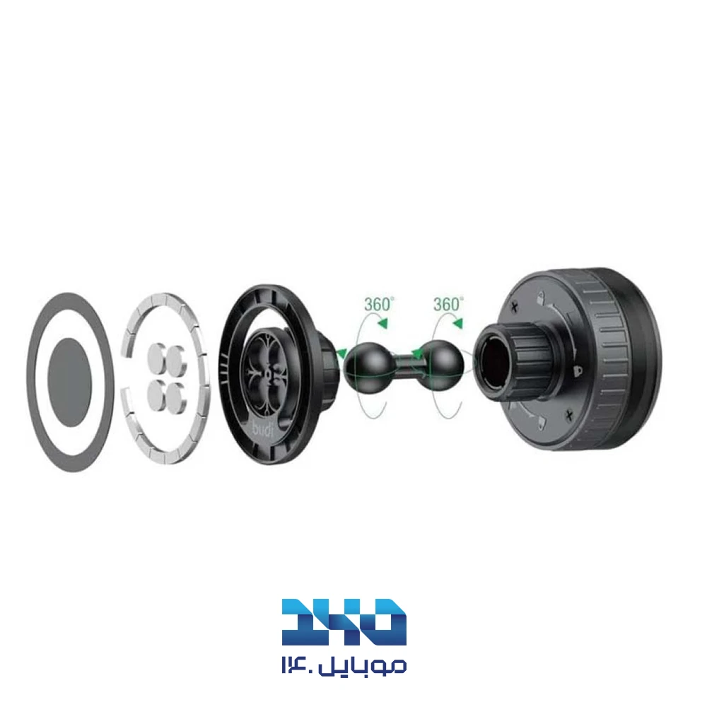 پایه نگهدارنده مغناطیسی دوکاره گوشی بودی مدل CM589B