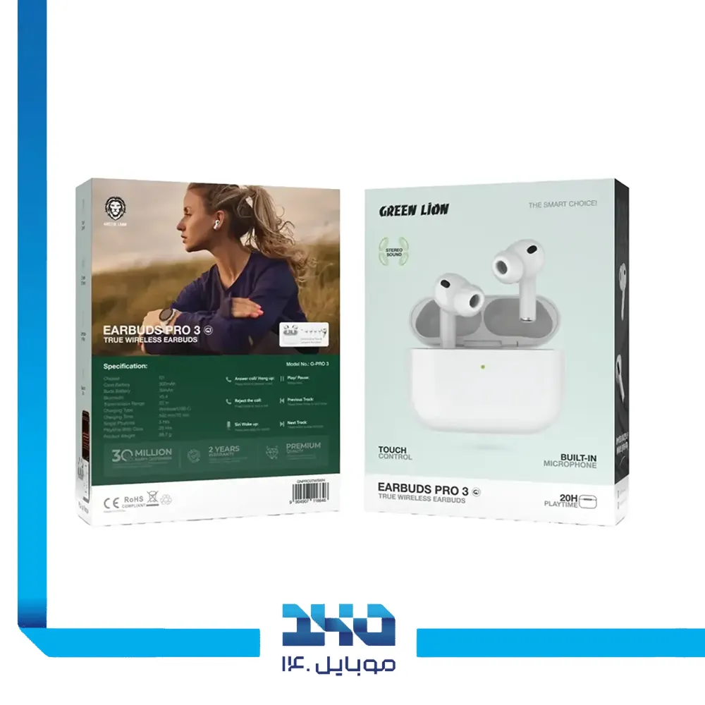 هندزفری بی سیم گرین لاین مدل EARBUDS PRO3 G1