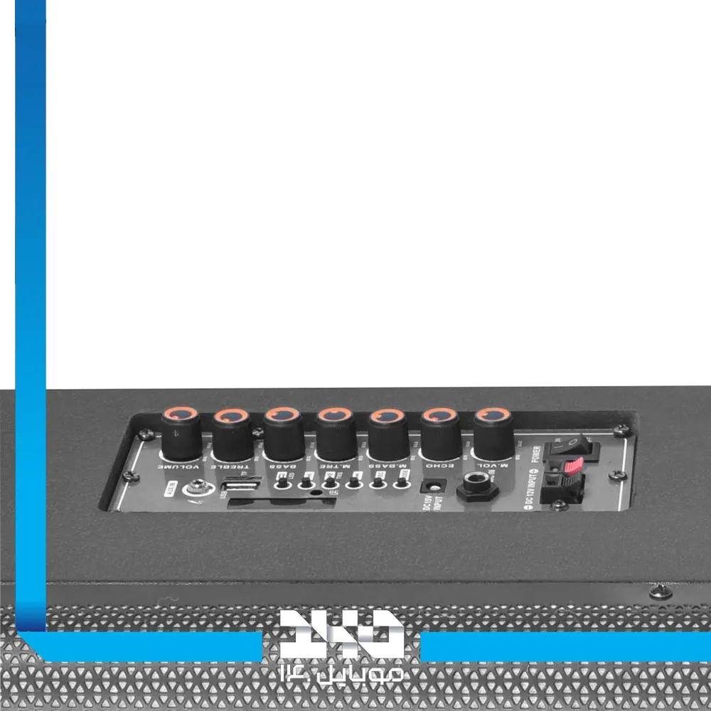 اسپیکر ترولی قابل‌حمل تسکو مدل (TS 1915) ‌به‌همراه میکروفون