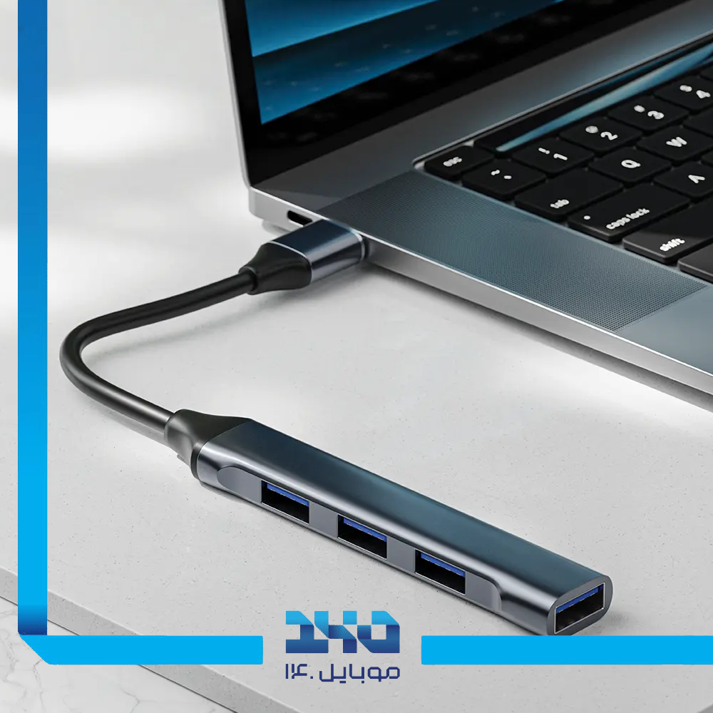 هاب 4 پورت USB-C گرین لاین مدل Docking Station Adapter