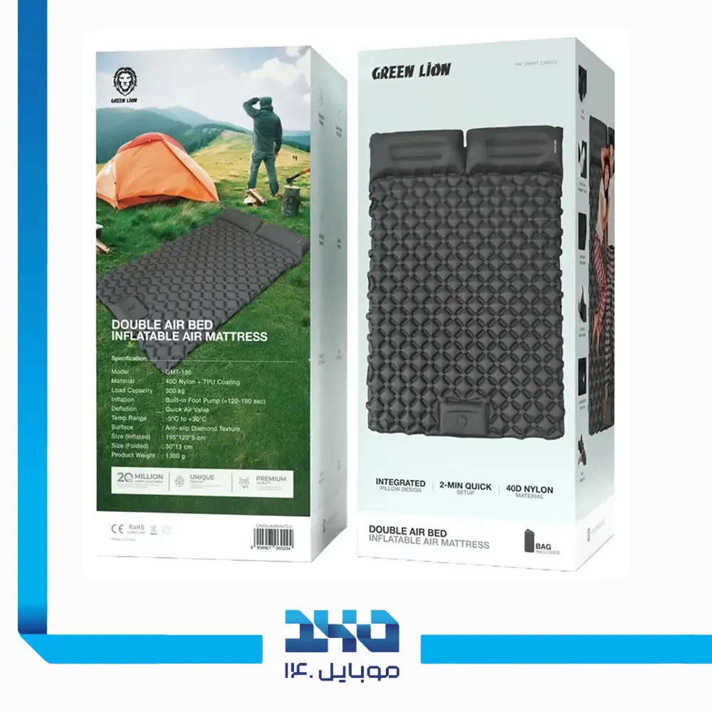 تشک بادی دونفره گرین لاین مدل Double Air Bed Inflatable