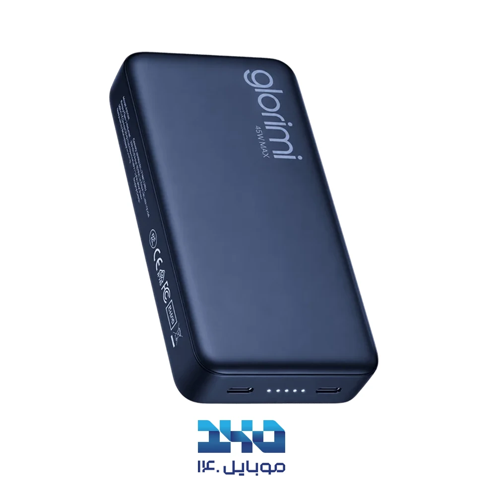 پاوربانک گلوریمی ظرفیت 20٫000 میلی‌آمپرساعت مدل FitCore