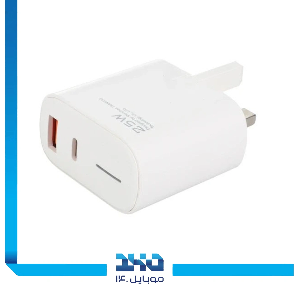 شارژر دیواری 25 وات ترانیو مدل UK1C با کابل USB-C