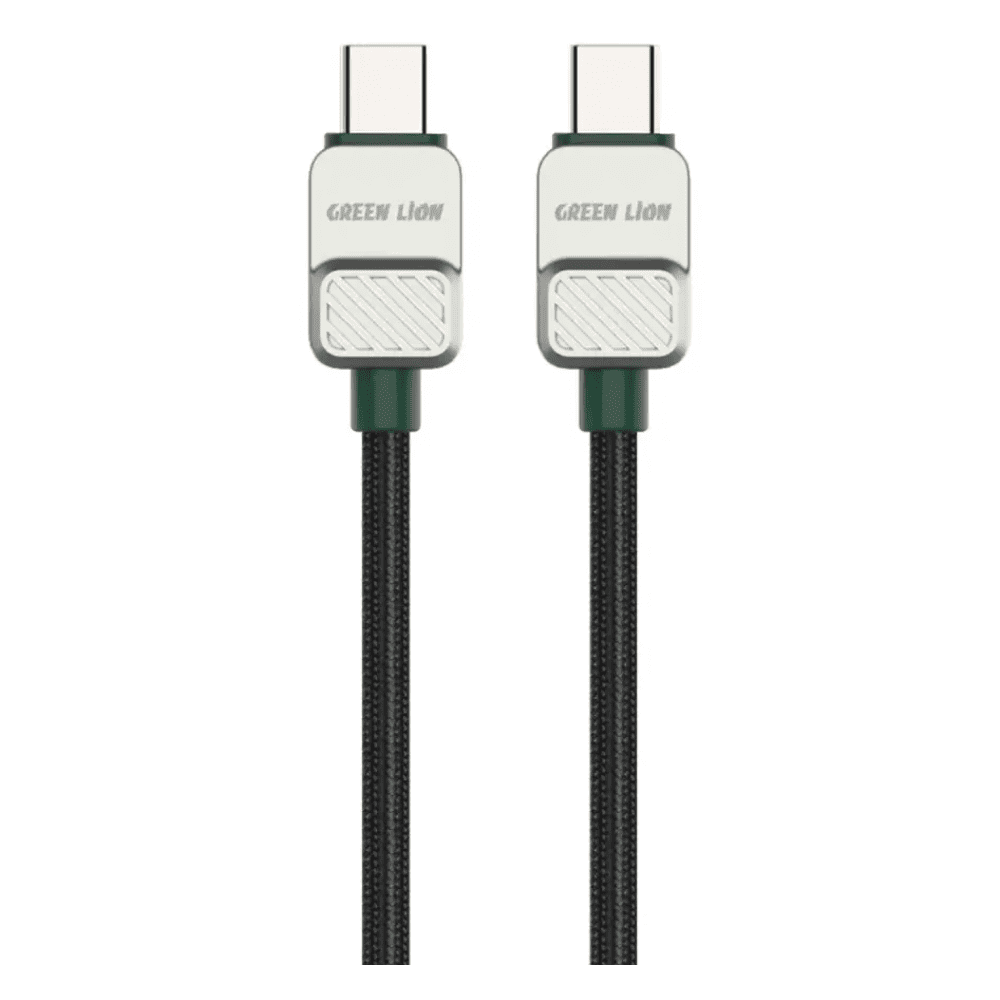 کابل تایپ سی به تایپ سی گرین لاین مدل Electroplated Braided Cable