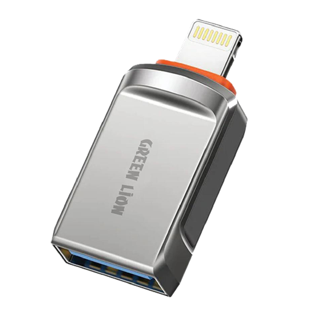 مبدل یو اس بی آ به لایتنینگ گرین لاین مدل OTG USB-A to Lightning
