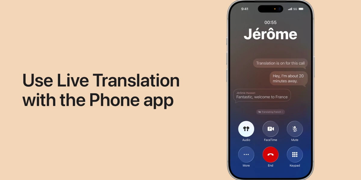 Live Translation در اپل