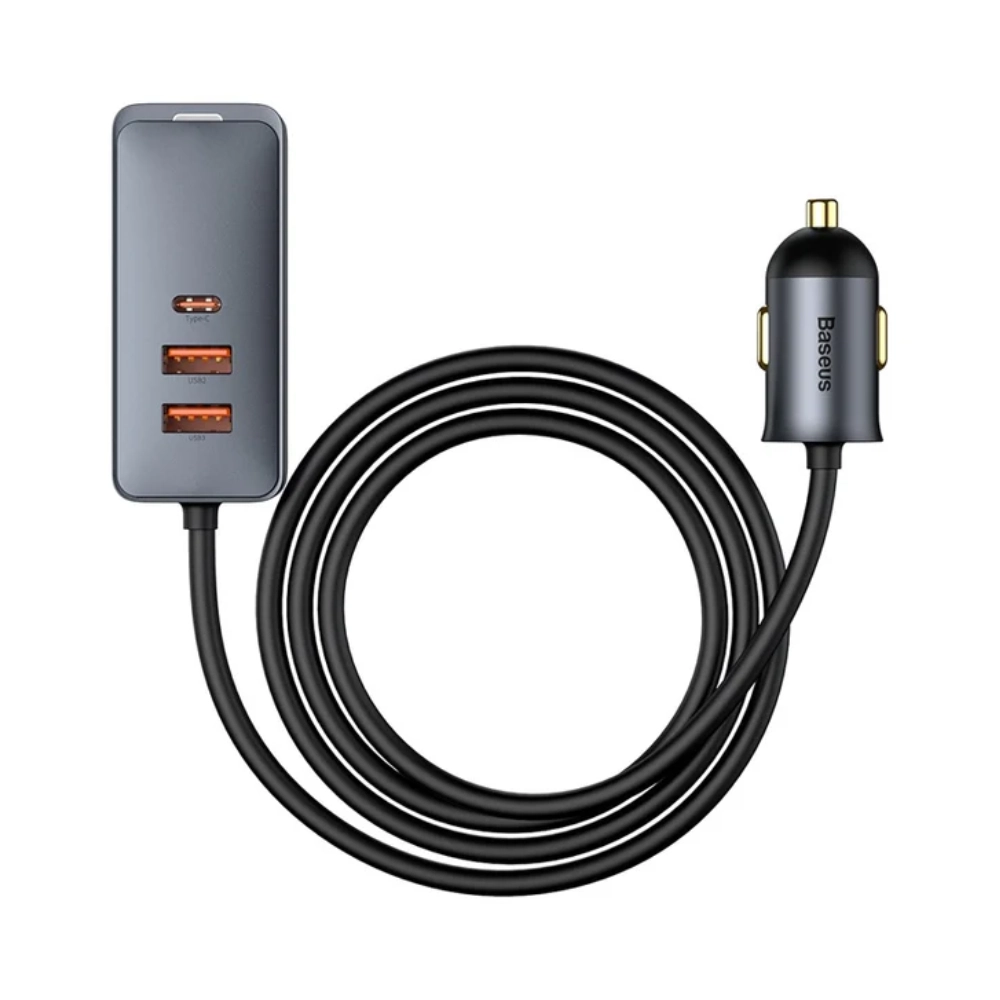 شارژر فندکی 120 وات بیسوس مدل Share Together (CCBT-B0G)