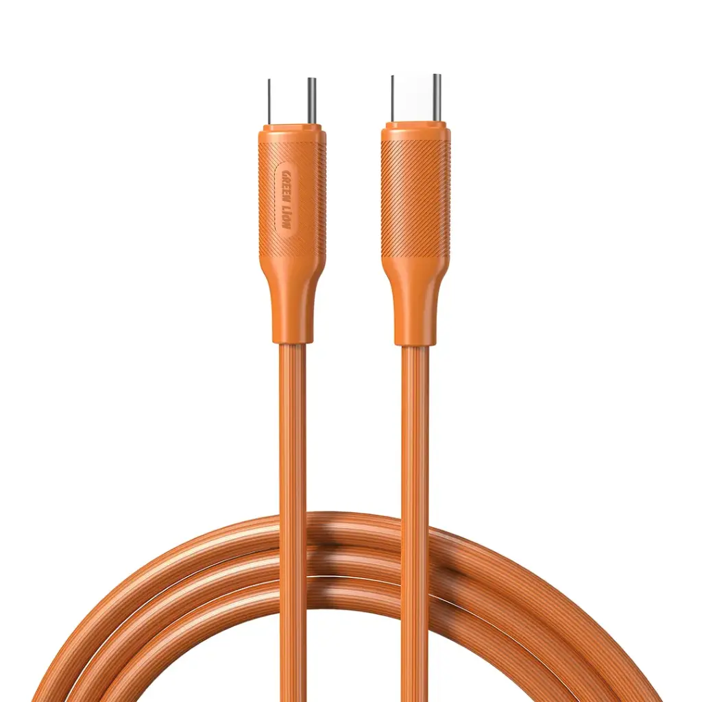 کابل شارژ گرین لاین مدل (PVC USB-C to USB-C) توان 60 وات