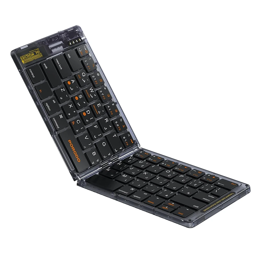 کیبورد تاشو بی‌سیم پرودو مدل (PD-ETK03-BK)