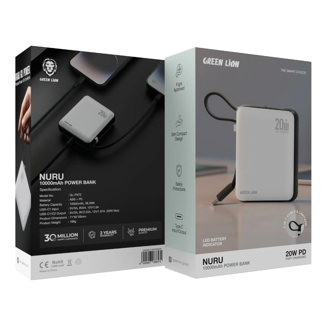 پاوربانک گرین لاین 10000mAh مدل (GL-PX72)