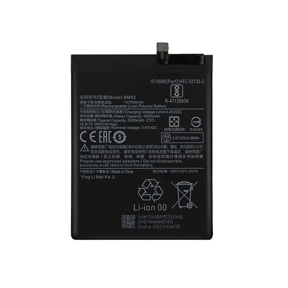 باتری گوشی شیائومی MI 10 T و MI 10 T PRO ظرفیت 5000 میلی‌آمپر مدل (BM53) | اصل