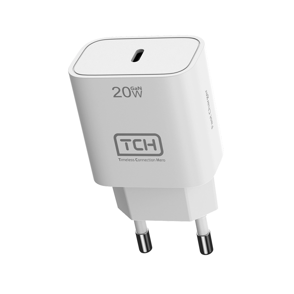 شارژر دیواری 20 وات تی سی اچ مدل (CB20) با کابل USB-C