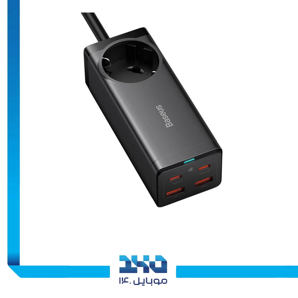 شارژر رومیزی 100 وات بیسوس مدل GaN3 Pro