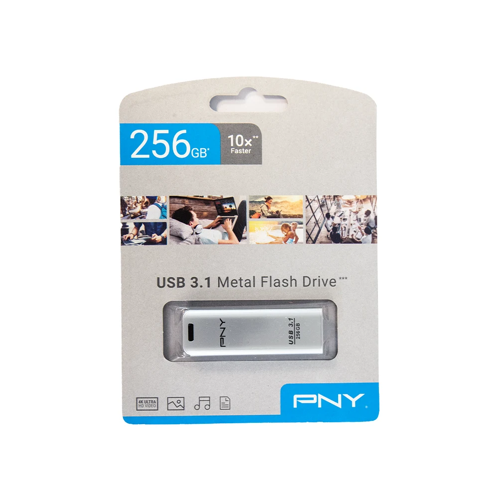 فلش مموری پی ان وای مدل Metal ظرفیت 256 گیگابایت با رابط USB 3.1