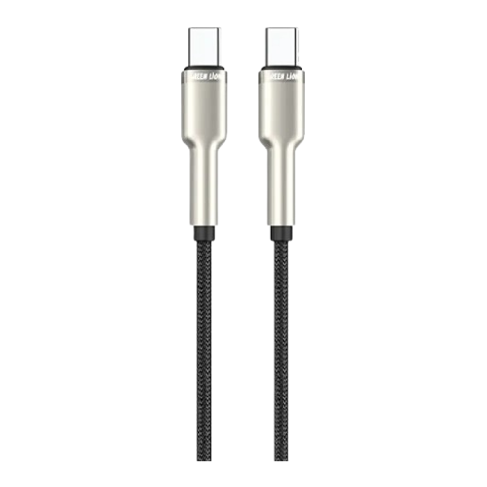کابل تایپ سی به تایپ سی گرین لاین مدل Braided Zinc Alloy Cable