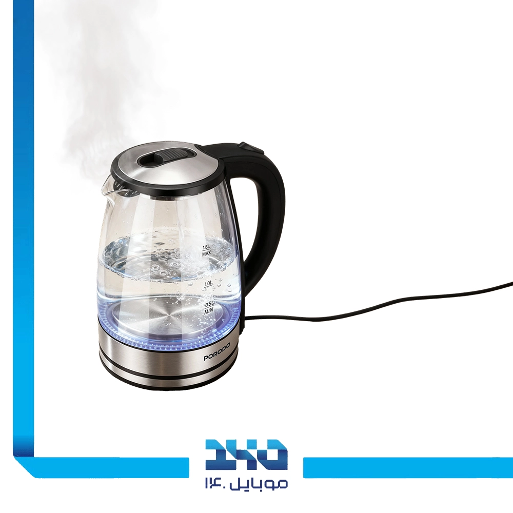 کتری برقی شیشهای پرودو مدل (PYRO T1)