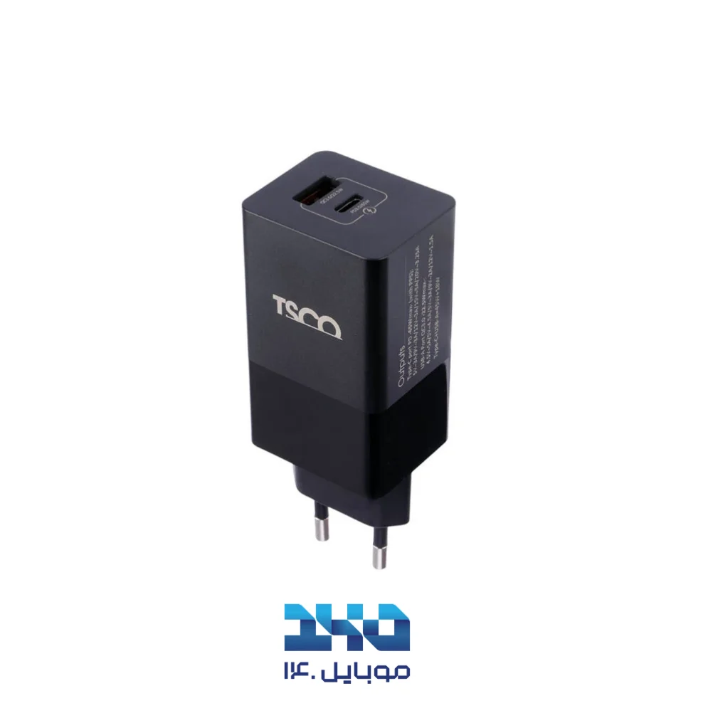 شارژر دیواری 65 وات تسکو مدل TTC 67 با کابل USB-C