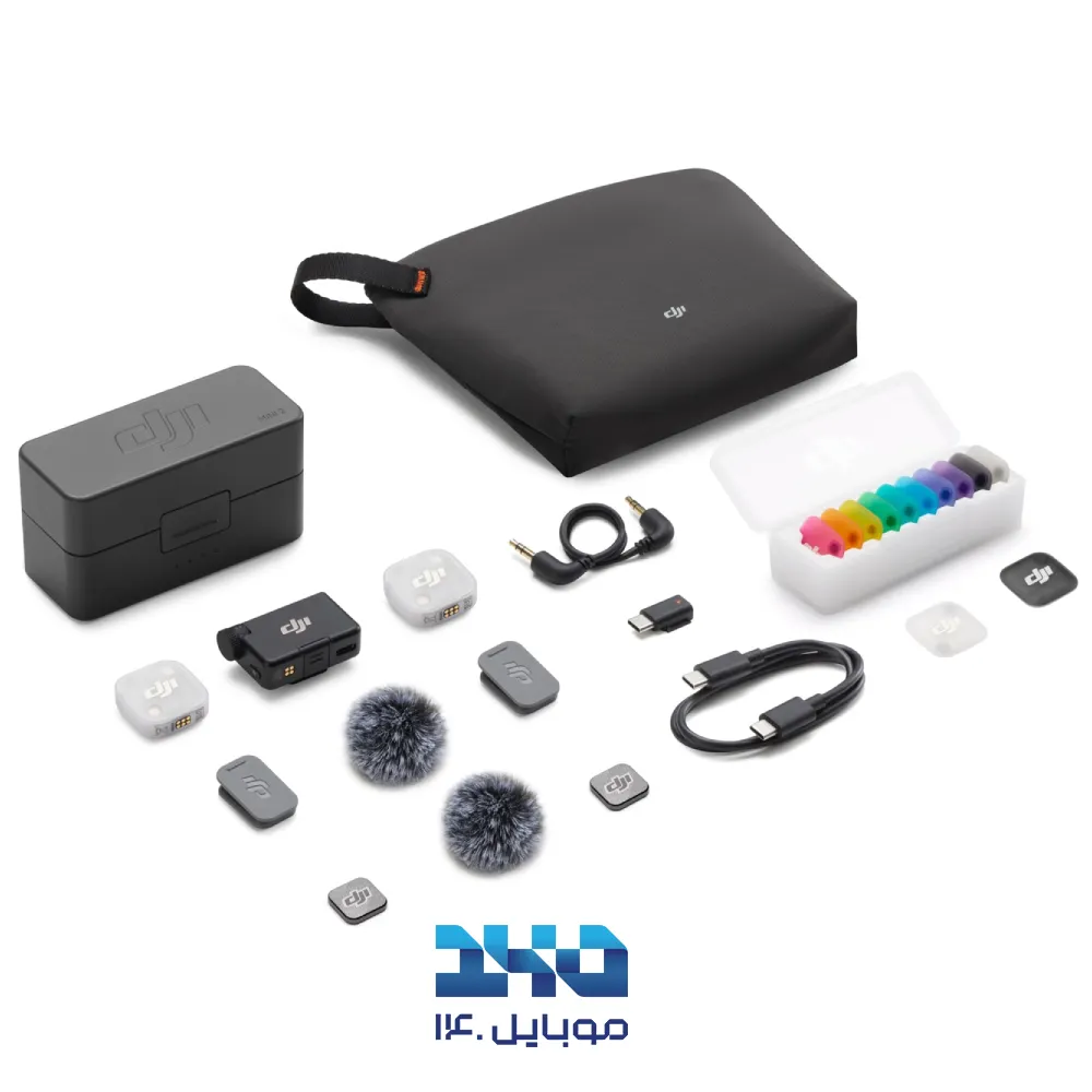 میکروفون یقه‌ای بی‌سیم دی جی آی مدل Mic Mini 2 سینگل پک