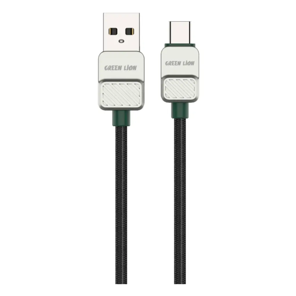 کابل یو اس بی به تایپ سی گرین لاین مدل Electroplated Braided Cable