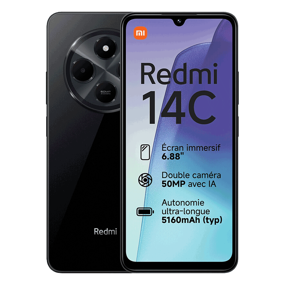گوشی موبایل شیائومی مدل Redmi 14C ظرفیت 256 گیگابایت رم 8 گیگابایت (جعبه کوچک، بدون آداپتور)