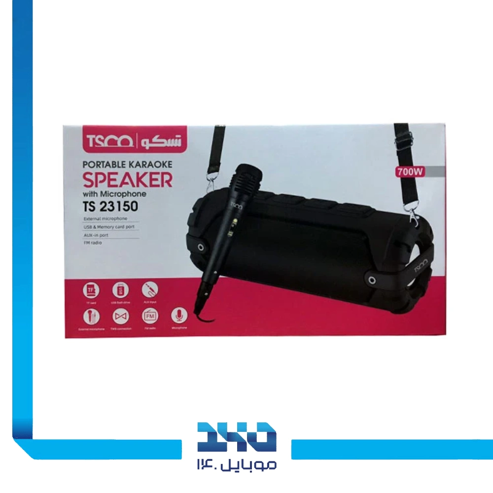 اسپیکر بلوتوثی قابل حمل تسکو مدل (TS 23150)