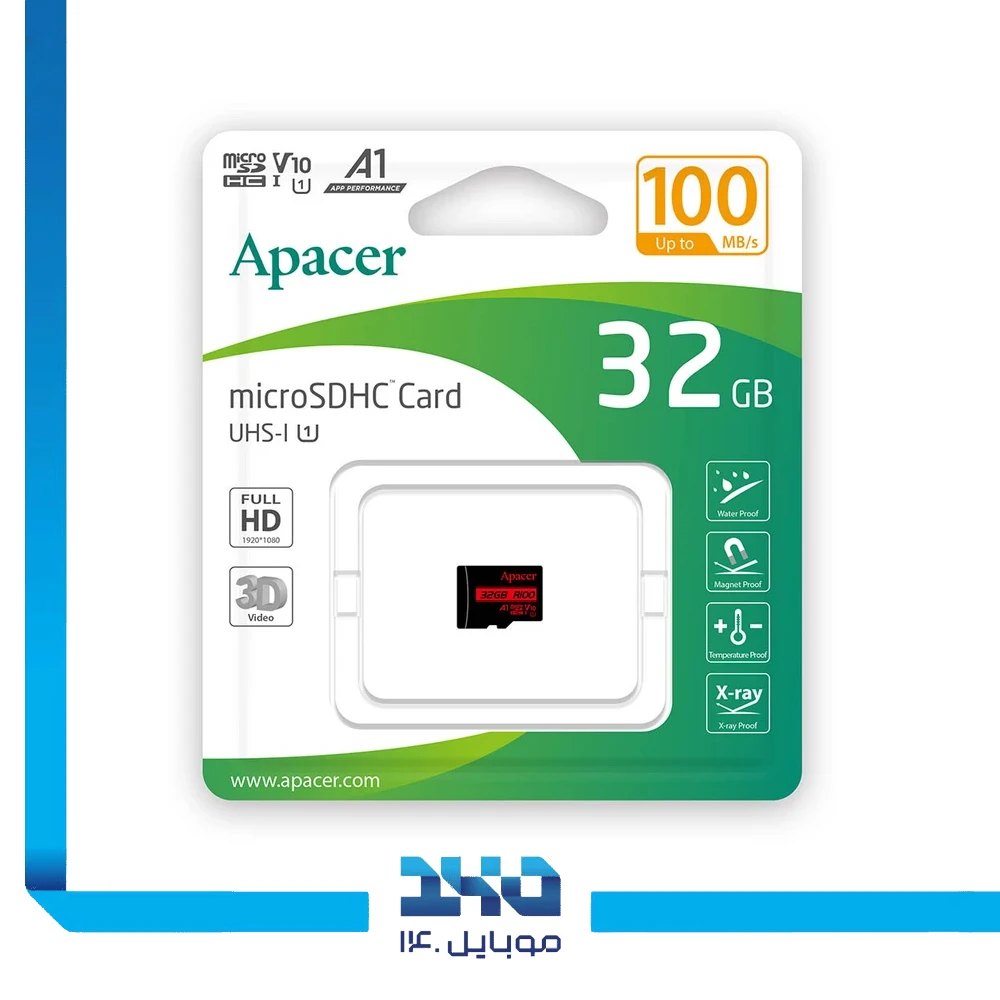 کارت حافظه microSDXC اپیسر مدل (R100) ظرفیت 32 گیگابایت