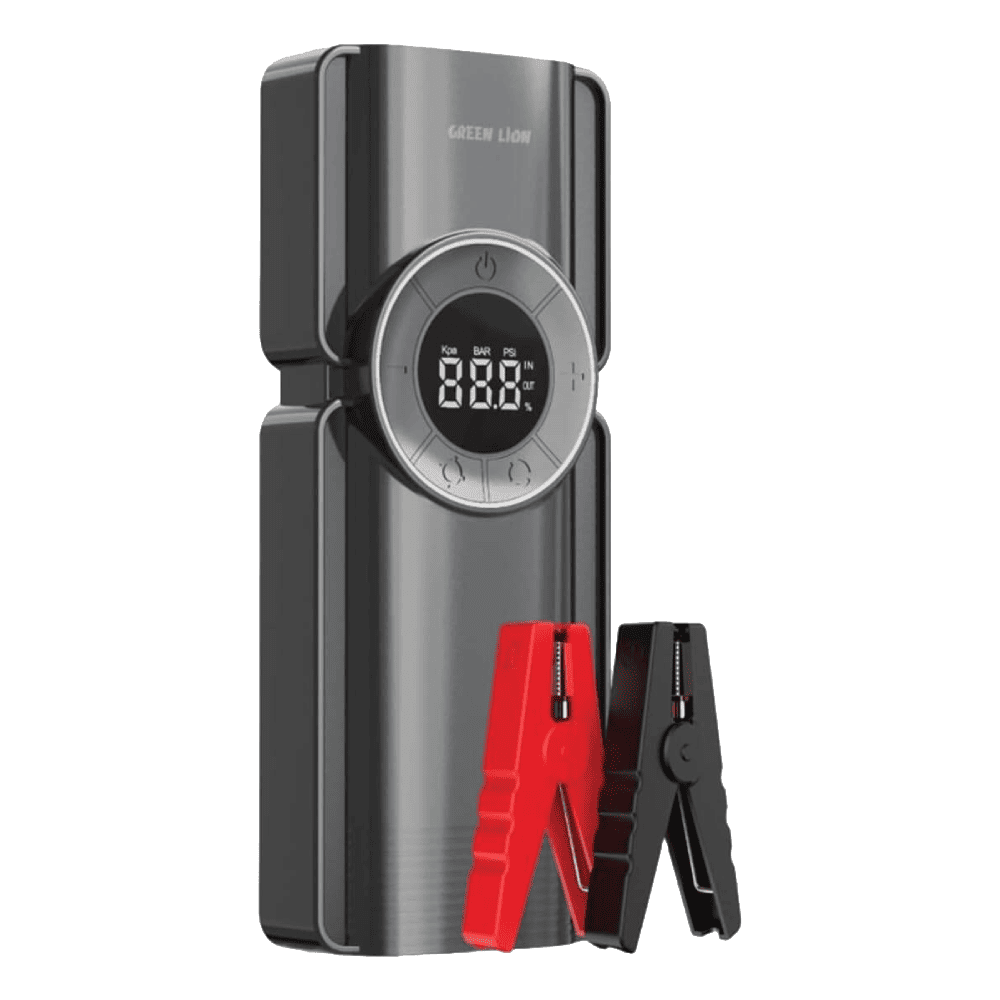 جامپ استارتر، پمپ باد و پاوربانک گرین لاین مدل Portable Jump Starter ظرفیت 10000 میلی آمپر ساعت