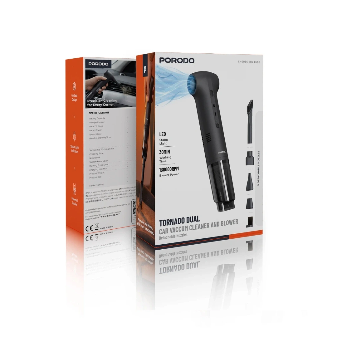 جاروبرقی و دمنده شارژی پرودو مدل (PDQ26BK) قدرت 150 وات