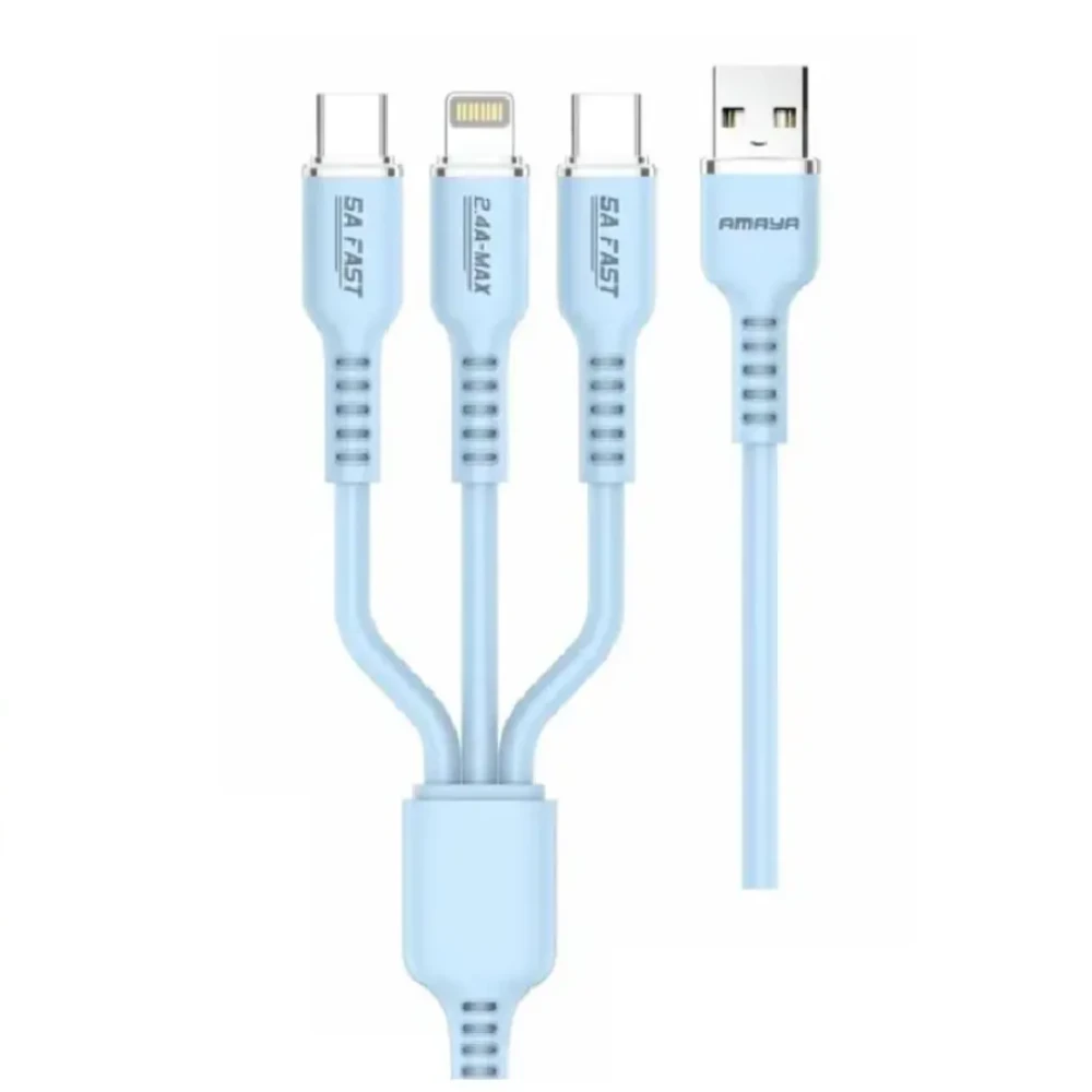 کابل 3 در 1 آمایا مدل (ACD-X30C) 20 وات