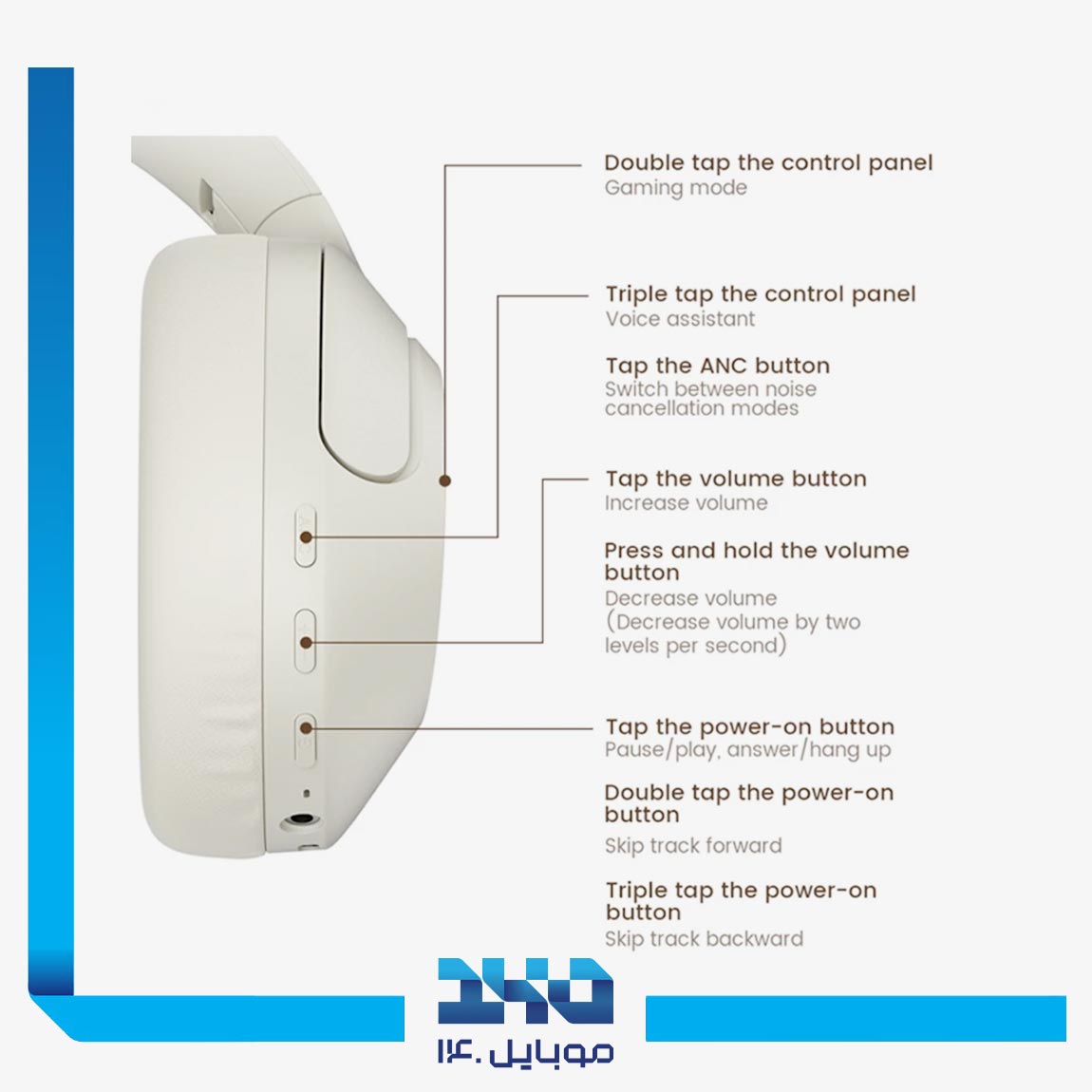 هدفون بلوتوثی هایلو مدل S35 ANC 5